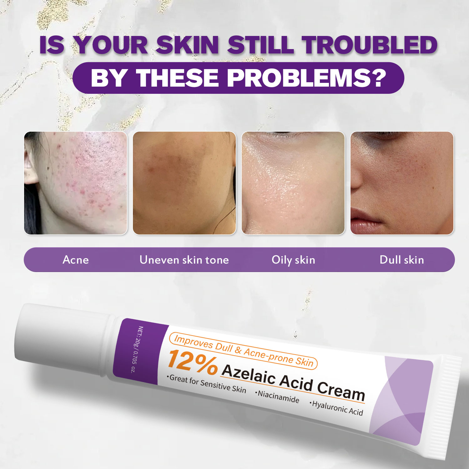 Mild Azelaic Acid Cream Improv - огляд і ціна Azelaic Acid Serum
